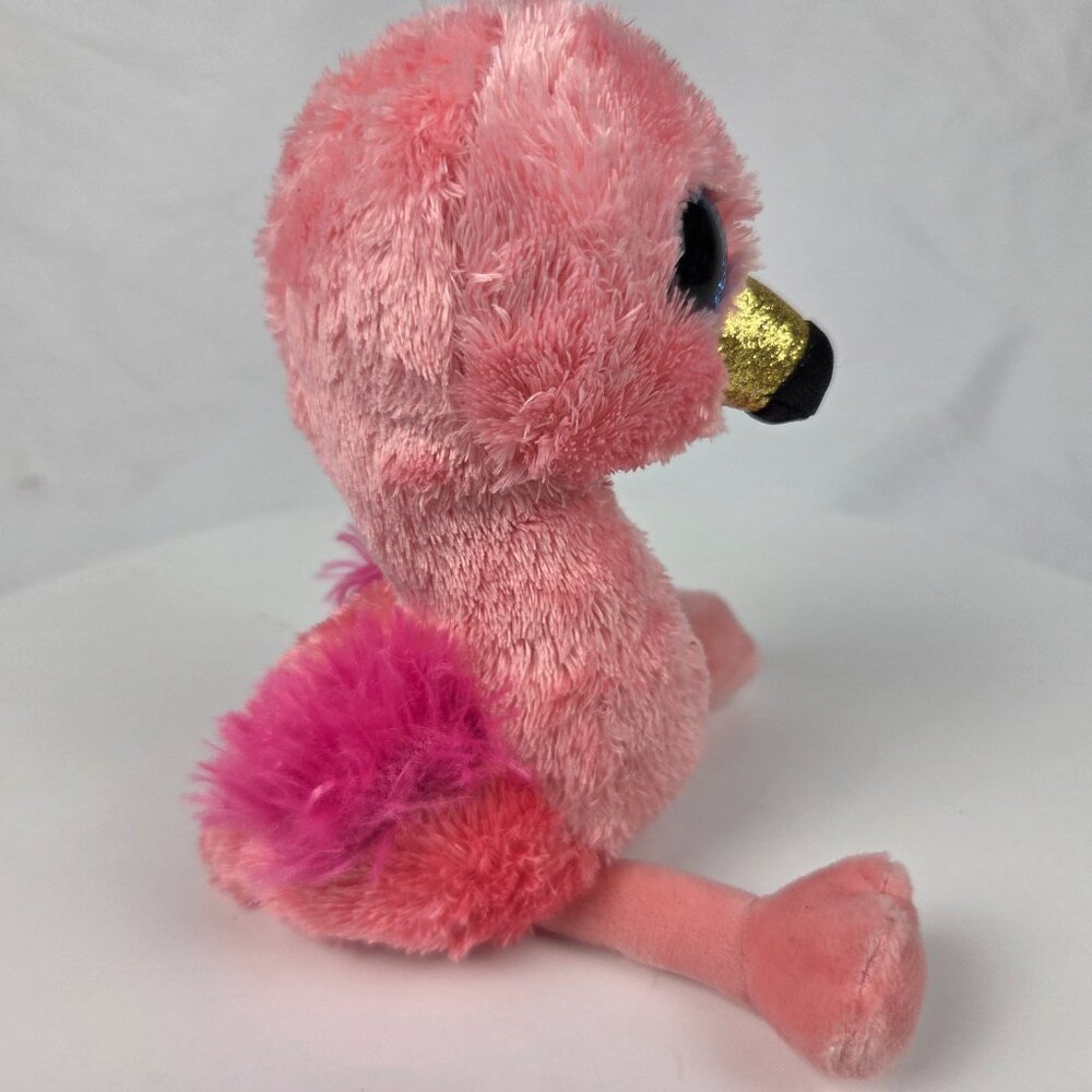 NWT Ty Beanie Boos Gilda the Flamingo 6" Size Plush - Picture 4 of 9